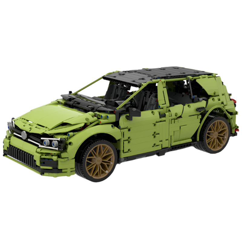 VW GOLF R | 3696PCS Brick Car Model Kit