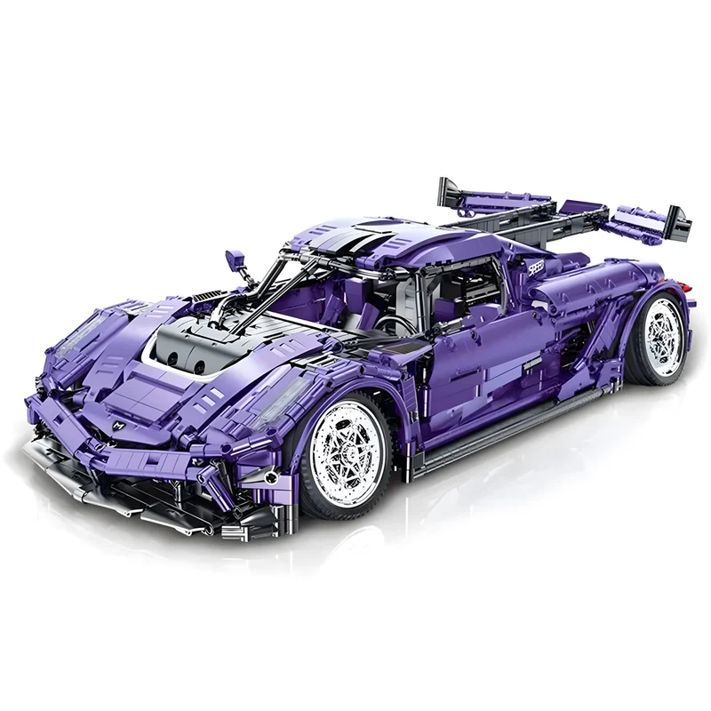 SLAMMED SWEDISH HYPERCAR | 2860PCS DIY Brick Car Kit