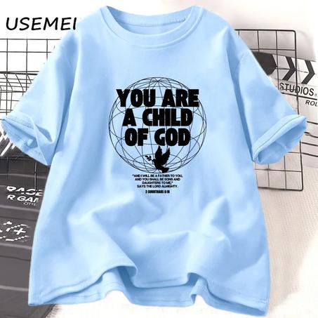 تي شيرتات صيفية قصيرة من القطن للنساء مطبوع عليها عبارة "أنا أحب أمي" و"كلب" و"تي شيرتات مغسولة" ومقاس عادي ورقبة دائرية وملابس نسائية كاجوال