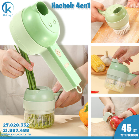 Hachoir 4-en-1 Coupe-légumes Électrique