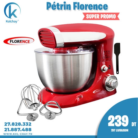 Robot Pétrin Florence 4 Litres 600W