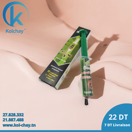 مبيد صراصير فعّال | Gel appât en seringue | Cameleon appât anti-Blattes anti-cafards