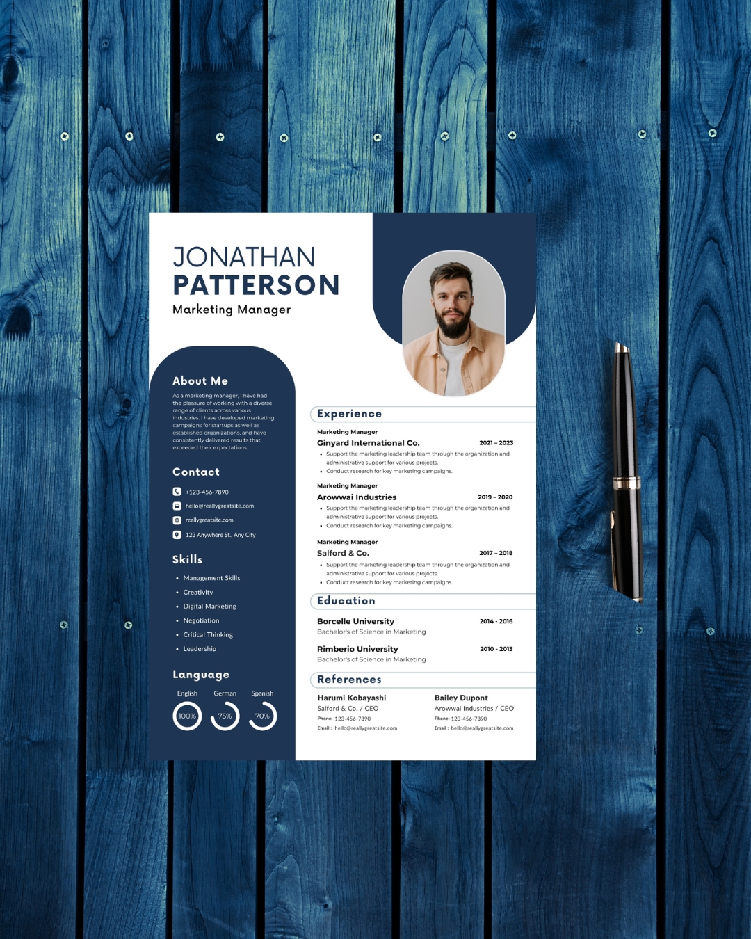 إعداد سيرة ذاتية احترافية (CV)