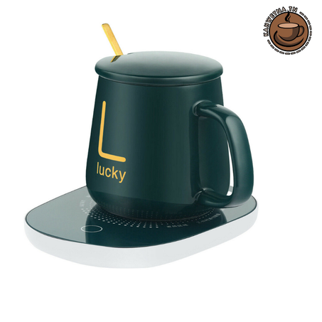 فنجان سيراميك بقاعدة تسخين ذكية