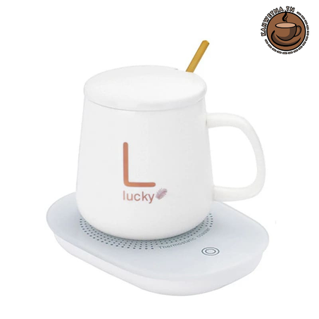 فنجان سيراميك بقاعدة تسخين ذكية