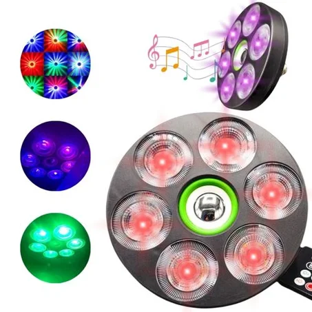 مصباح ديسكو بار لايت LED متعدد الألوان – إضاءة احتفالية قوية للحفلات والمناسبات