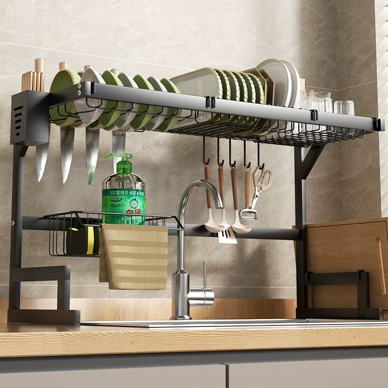 🧽 منظم الصحون الذكي فوق الحوض – ترتيب مثالي بدون فوضى