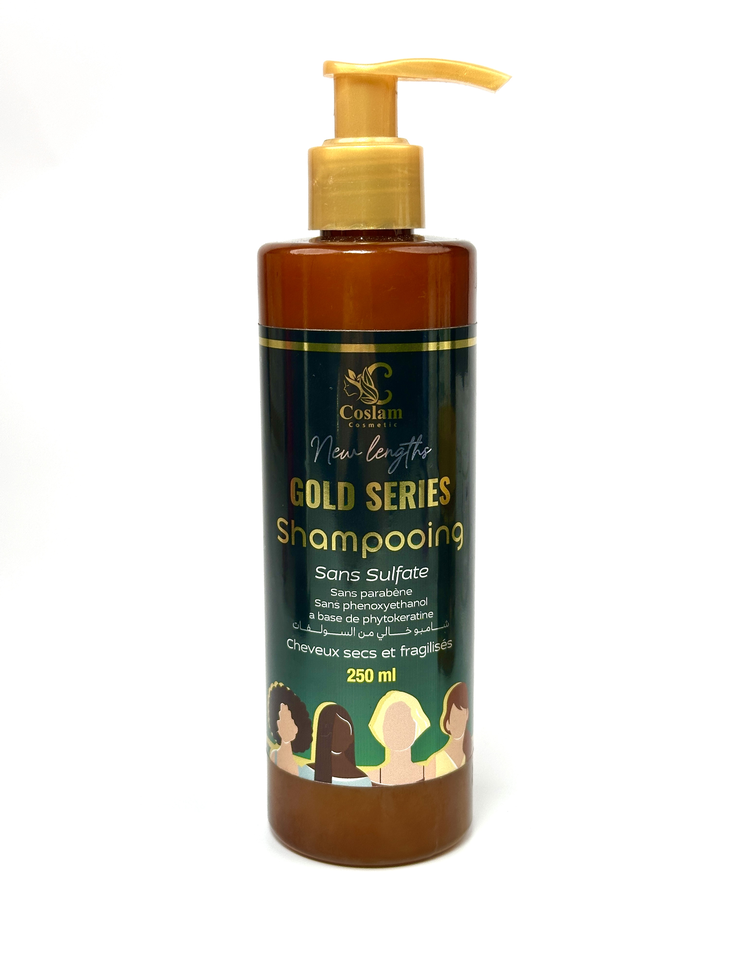 GOLD SERIES – Shampooing Réparateur Sans Sulfate