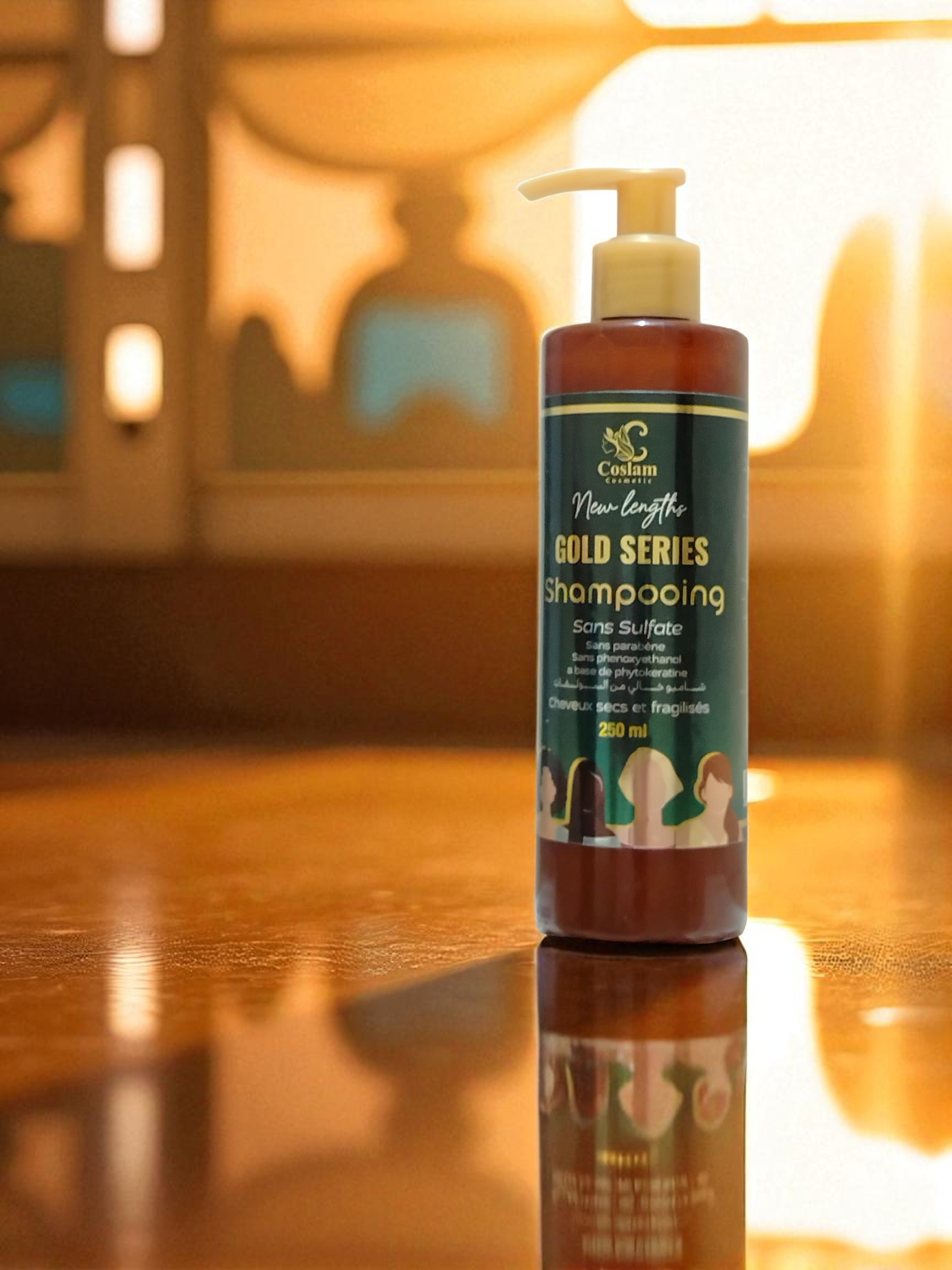 GOLD SERIES – Shampooing Réparateur Sans Sulfate