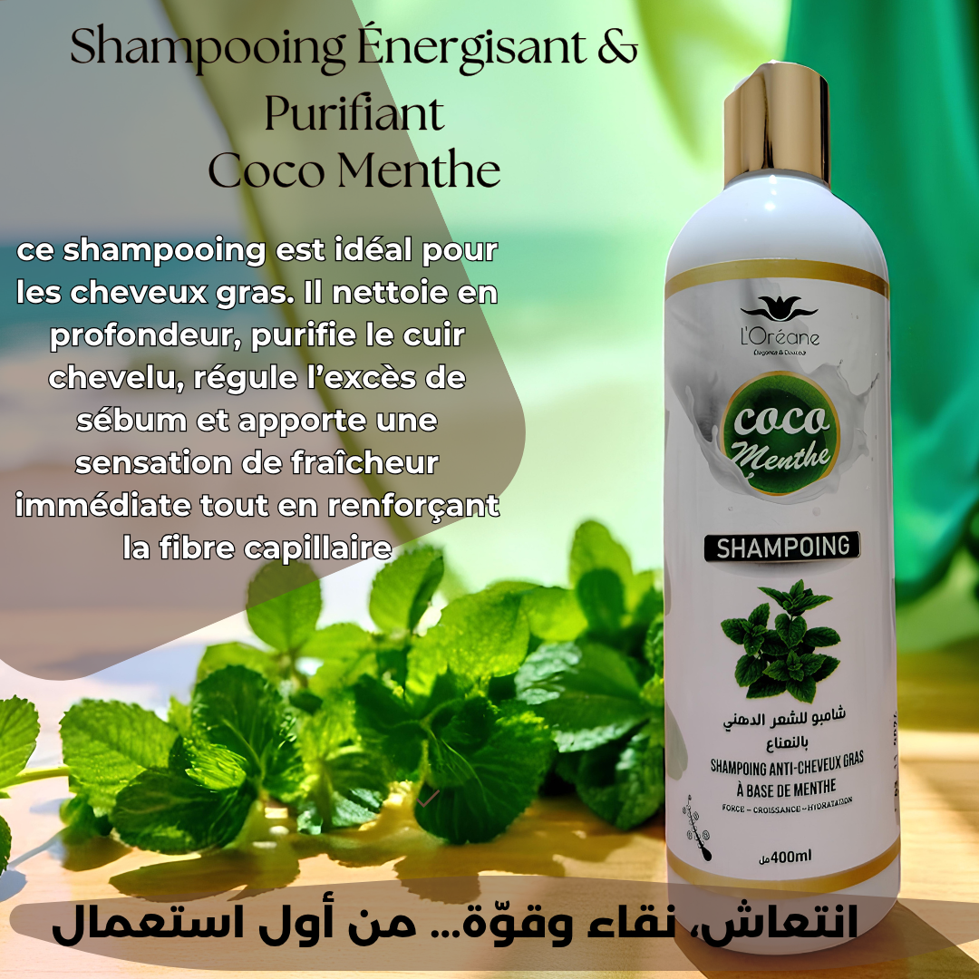 COCO MENTHE – Shampooing Énergisant & Purifiant