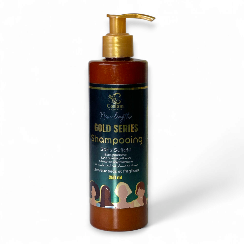GOLD SERIES – Shampooing Réparateur Sans Sulfate