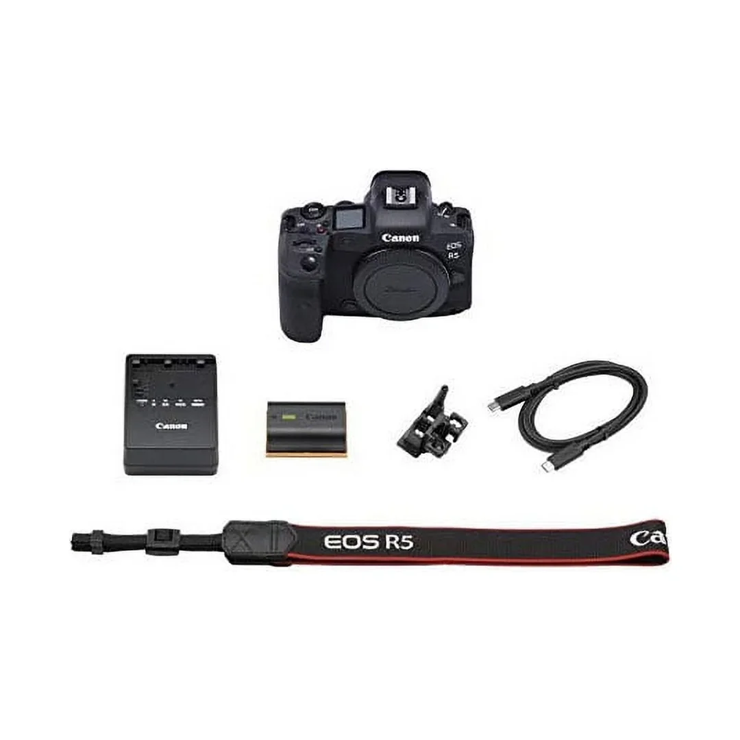 Canon EOS R5 Full-Frame Mirrorless Camera with 8K RAW and 45MP Sensor