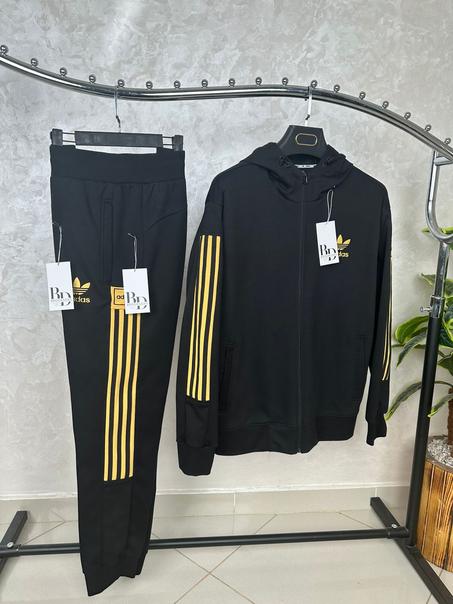 Nouvelle ensemble ADD Noir avec Trois Bandes noir et jaune 2025