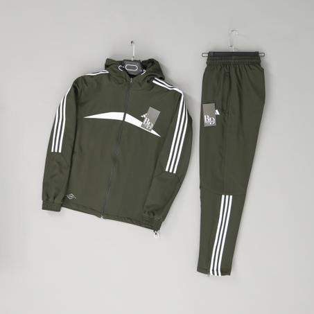 Ensemble ADD Vert SAPIN avec Trois Bandes Blanches 2025 high quality