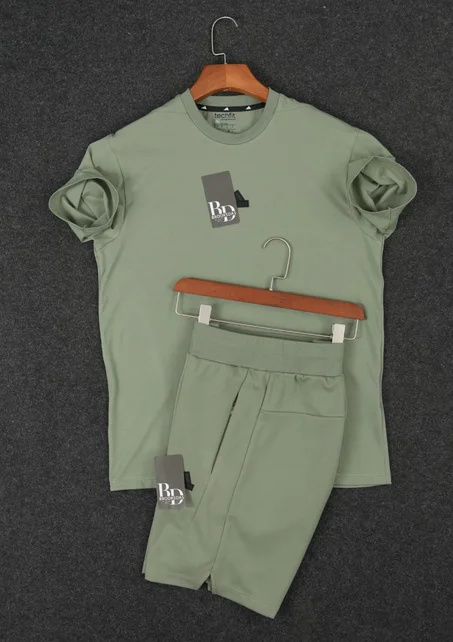 Ensemble ADD homme avec short Vert Kaki modèle 2025 qualité premium