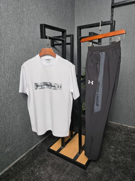 🔥 ستايل رياضي أنيق وراحة طول النهار! طقم Under Armour