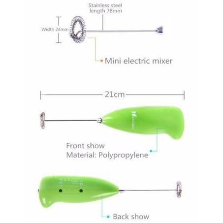 مضرب  كهربائي ، خلاط كابتشينو يعمل بالبطارية ، جهاز إزباد وخلاط ، منظف حليب ، خلاط عصير.
