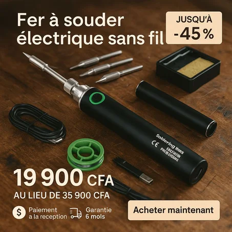 Kit fer à souder sans fil USB rechargeable 🔌 GB