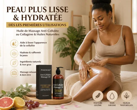 Huile de Massage Anti-Cellulite au Collagène