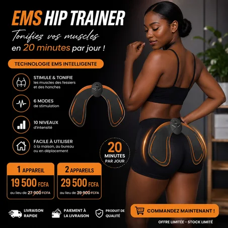 EMS Hip Trainer – Appareil Intelligent de Tonification & Stimulation Musculaire
