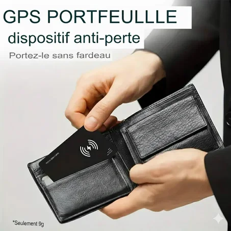 GPS PORTEFEUILLE – NE PERDEZ PLUS JAMAIS VOS PIÈCES IMPORTANTES BF
