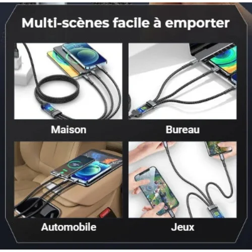 ✔️Câble de charge rapide 3 en 1 CT