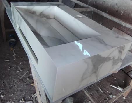 Vasque Statuario Calacatta 0.70 x 0.40 Cm