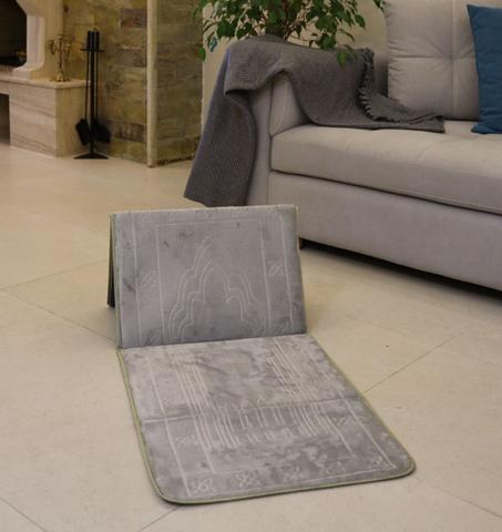 سجادة الصلاة القابلة للطي مع مسند للظهر