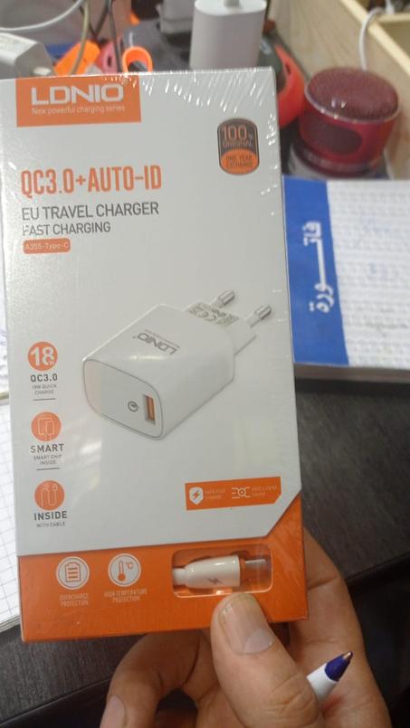 CHARGE LDNIO QC3.0+AUTO-ID A355 TYPE C