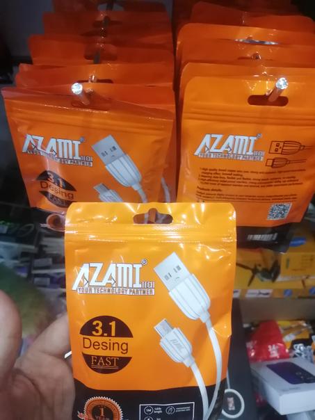 CABLE AZAMI 3.1A FAST CHARGING 100% ORIGINAL