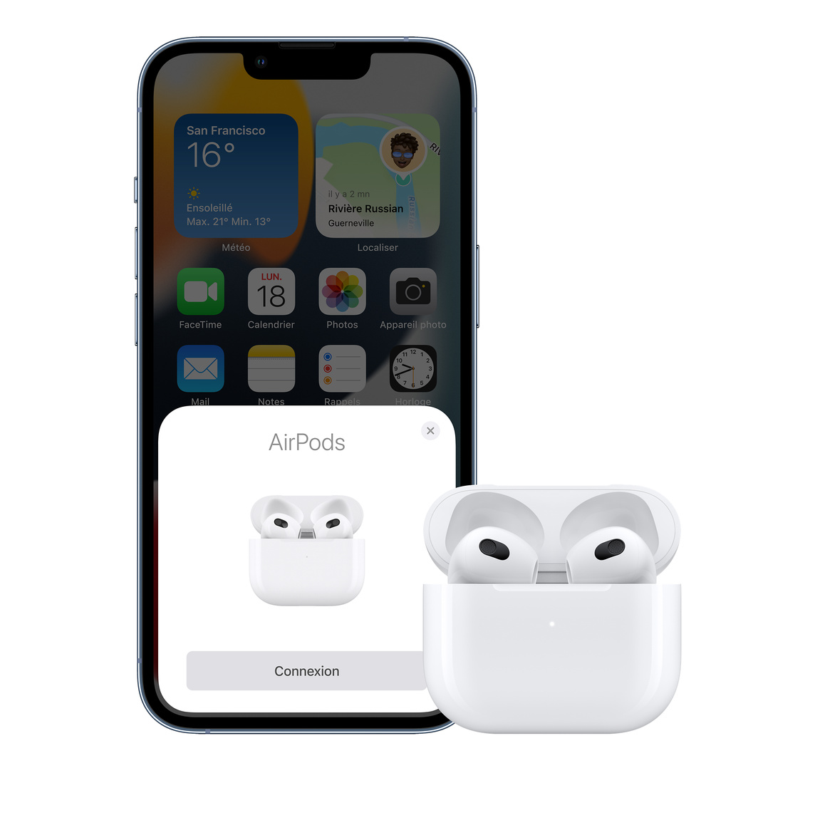 AirPods 3 génération avec Boîtier de charge MagSafe