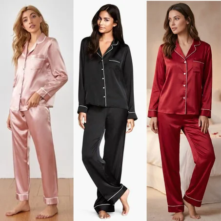 Ensemble Pyjama Femme Automne/Hiver – Confort & Élégance