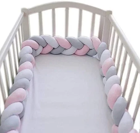 Braided Baby Crib Bumper – Softness & Safety