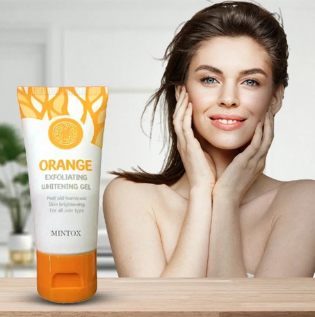 جل البرتقال المقشر والمبيض