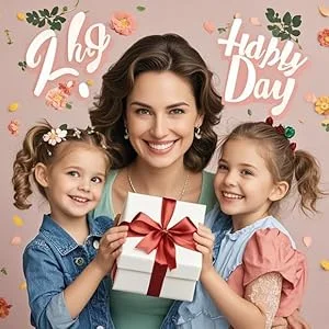 Jour de Thanksgiving, cadeau des enfants à maman