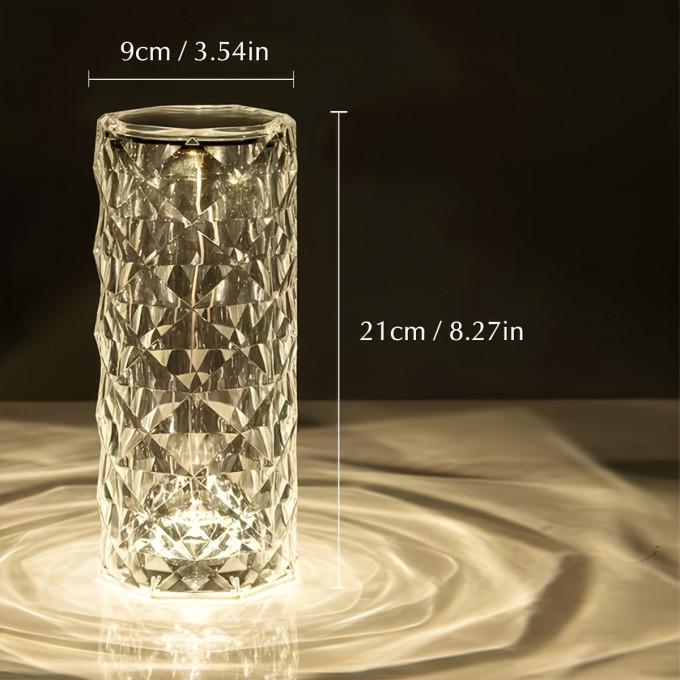 DIX™ Lampe en effet cristal Magique Touch contrôle, Télécommande