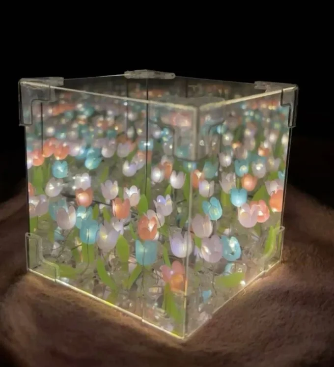 DIX™ - ⭐ LAMPE À FLEUR 🌷 Miroir SANS FIN 🌌