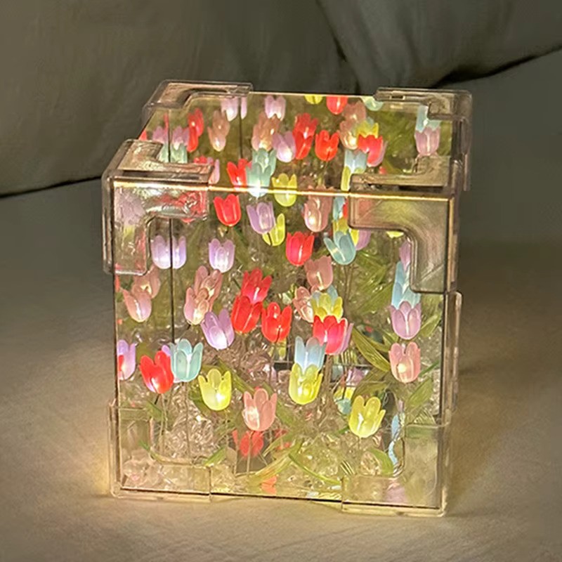 DIX™ - ⭐ LAMPE À FLEUR 🌷 Miroir SANS FIN 🌌