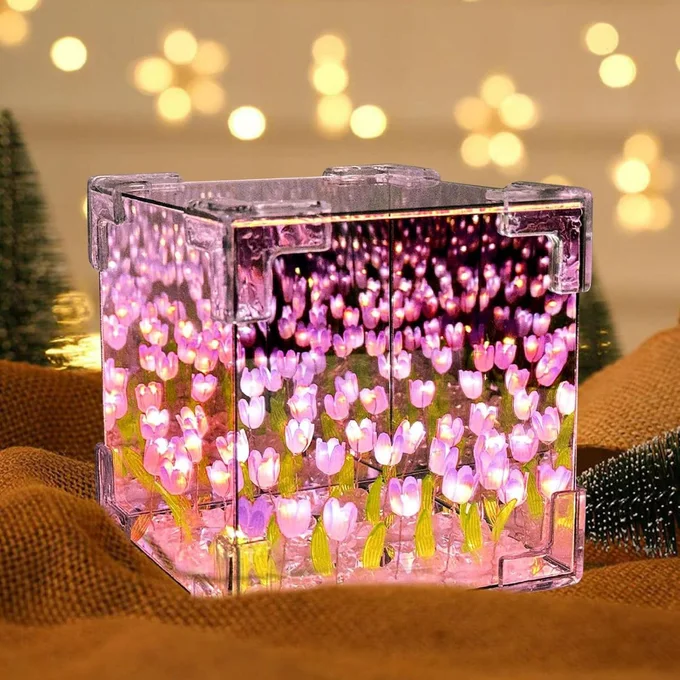 DIX™ - ⭐ LAMPE À FLEUR 🌷 Miroir SANS FIN 🌌