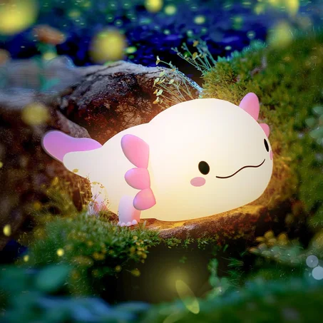 Axolotl 🥺 - 🌟 Lampe de nuit en silicone 🤗 Rechargable 🔋