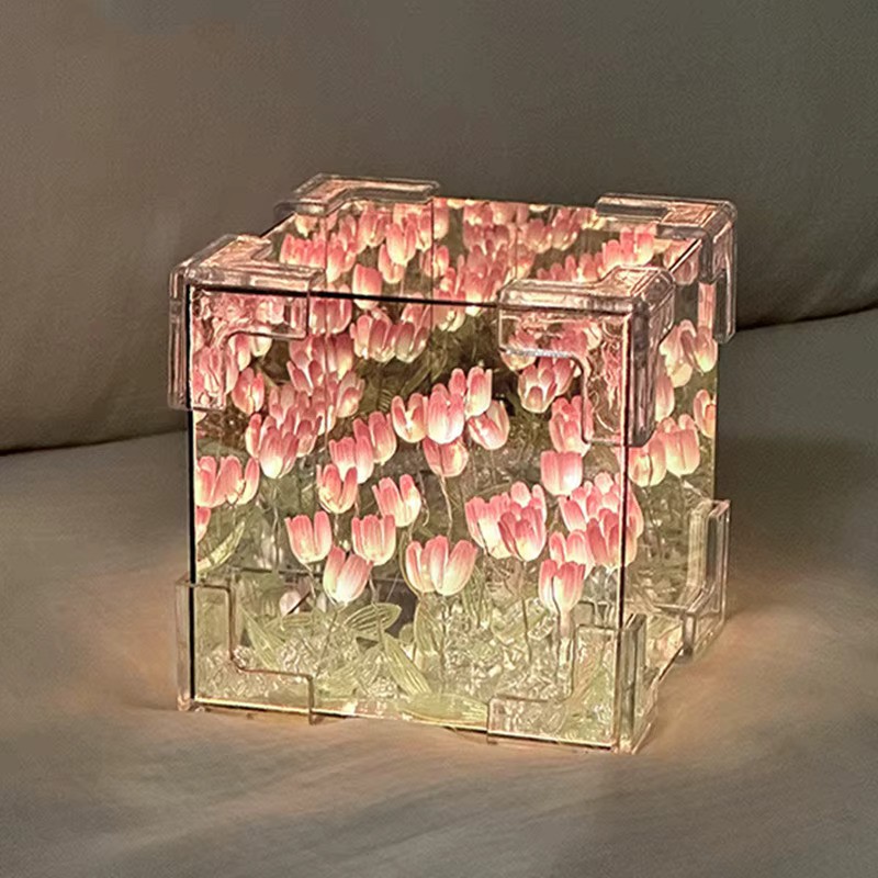 DIX™ - ⭐ LAMPE À FLEUR 🌷 Miroir SANS FIN 🌌