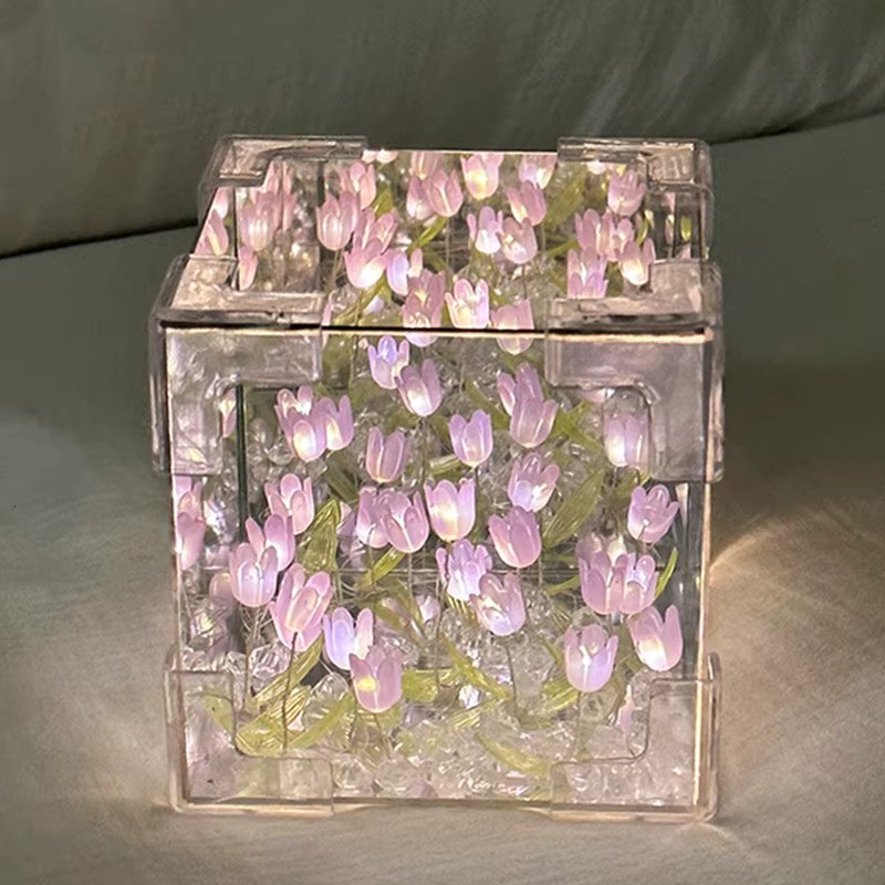 DIX™ - ⭐ LAMPE À FLEUR 🌷 Miroir SANS FIN 🌌