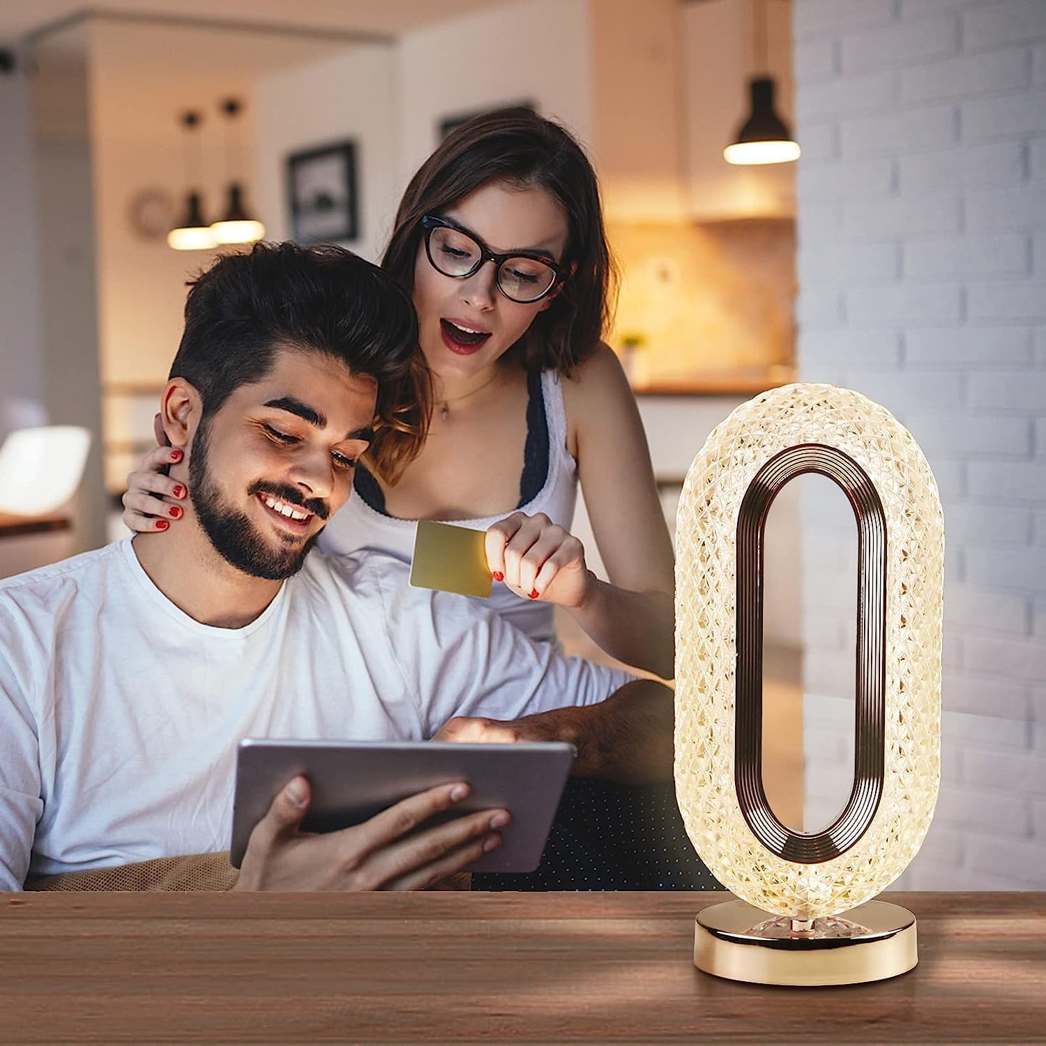 DIX™ Lampe en cristal DixOval : un éclairage exquis
