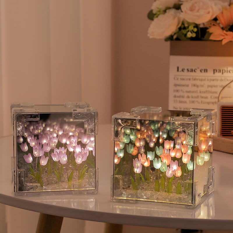 DIX™ - ⭐ LAMPE À FLEUR 🌷 Miroir SANS FIN 🌌