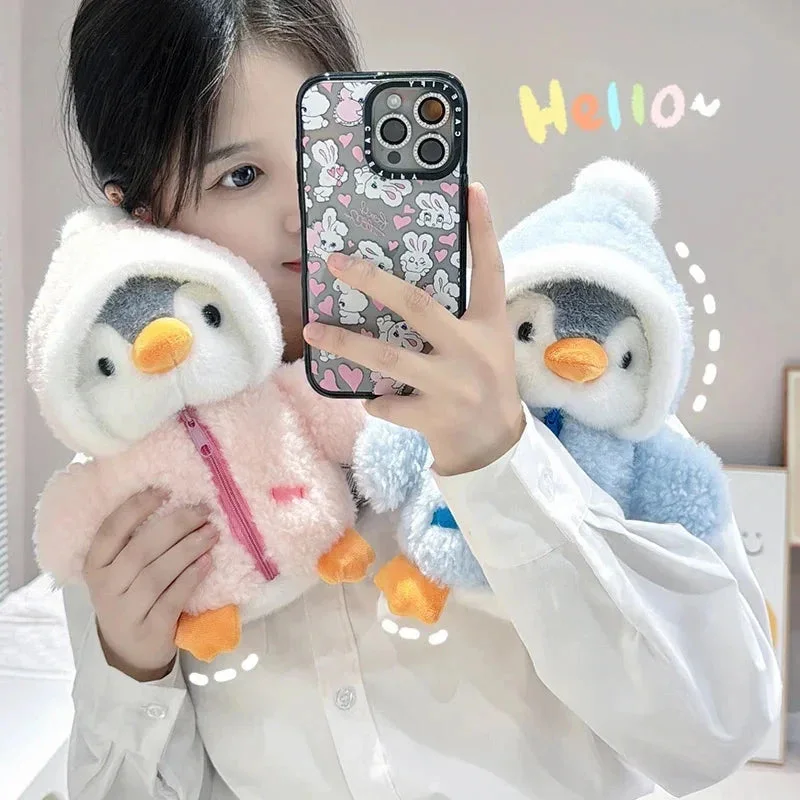 🐧Peluche Pingouin des neiges 💎❄️ "🔷Bleu ciel"
