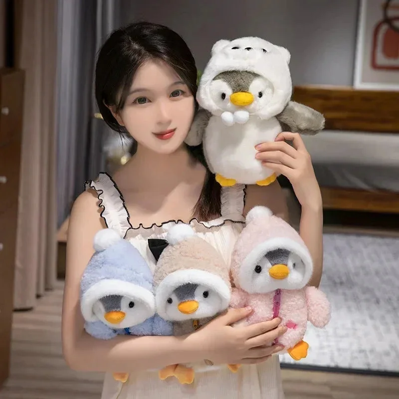🐧Peluche Pingouin des neiges 💎❄️ "🔷Bleu ciel"