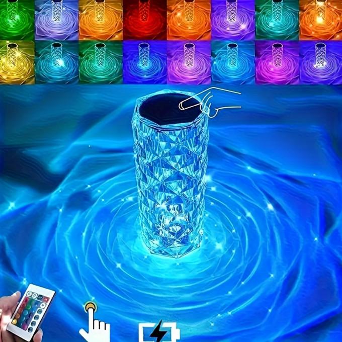 DIX™ Lampe en effet cristal Magique Touch contrôle, Télécommande