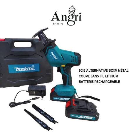 MAKITA Scie Alternative Bois/ Métal Coupe Sans Fil Lithium Batterie Rechargeable