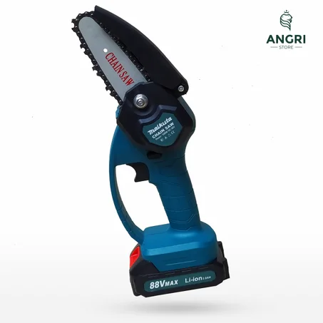 منشار السلسلة الصغير يعمل بالبطارية خاص بتقليم الأشجار وتحسين مظهر الحدائق