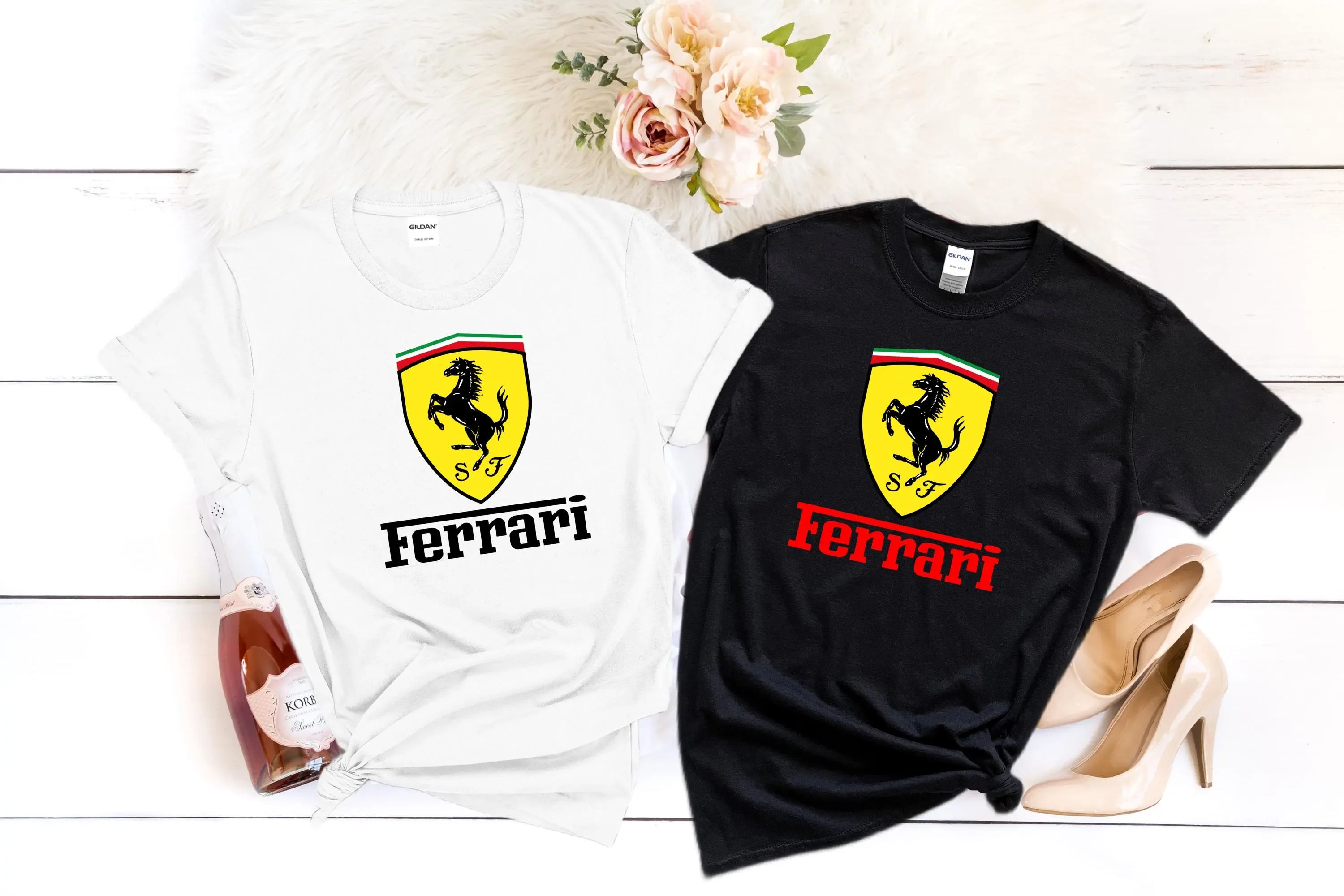 Ferrari-inspired T-shirt.